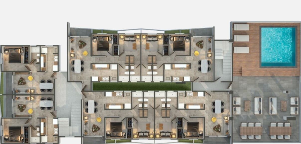Apartamento en Venta en Bávaro, Primer Nivel con Patio - 1