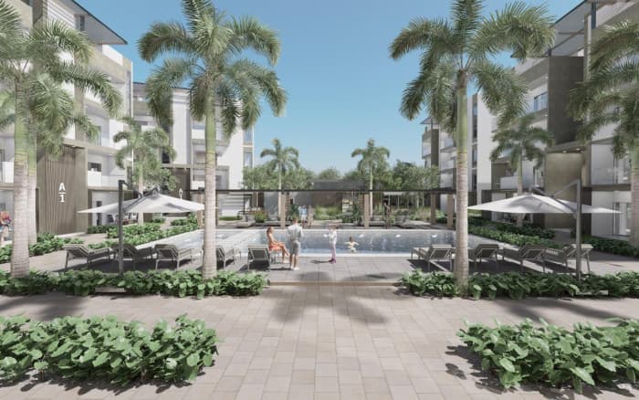 Apartamento En Venta 2 Hab. En Playa Nueva Romana. - 1