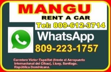 MANGU, RENT, A CAR, Alquiler,  Renta de vehículos,  Carros,  Autos,  Coches,  Santiago,  Rep.Dom. - 1